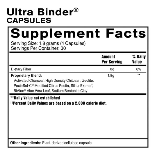 Ultra Binder® Capsules | Practitioner Grade, 3rd Party Tested