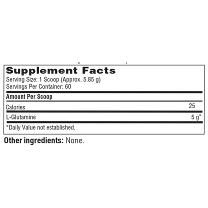 Klaire Labs/SFI L-Glutamine Powder – Practitioner Grade, 3rd Party Tested