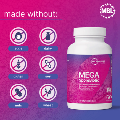 MegaSporeBiotic – Spore-Based Probiotic for Gut & Immune Health | Practitioner Grade 3rd Party Tested