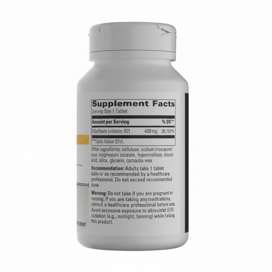 Riboflavin (Vitamin B2) – Practitioner Grade, 3rd Party Tested
