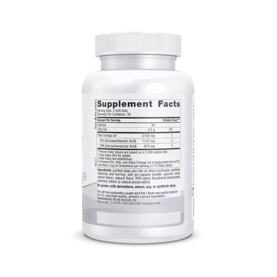 ProOmega® 2000 Omega-3 Eye Health Support | Practitioner Grade 3rd Party Tested