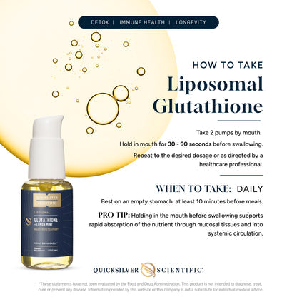 Liposomal Glutathione – Practitioner Grade 3rd Party Tested Supplement